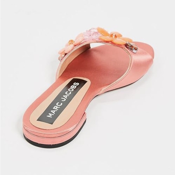 Marc Jacobs Women's Clara Embellished Slide Sandal, Salmon  11 - Picture 5 of 10